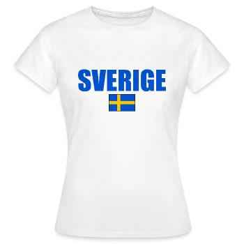 Sverige - Frauen T-Shirt - Weiß - Vorne - AI Model Female 172 dark (172cm)