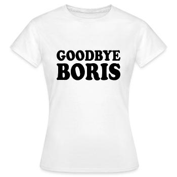 Goodbye boris - Women's T-Shirt - white - Front - AI Model Female 172 dark (172cm)