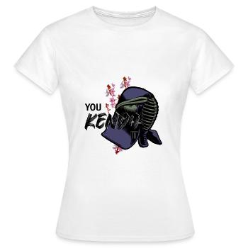 Kendo - T-shirt Femme - blanc - Devant - AI Model Female 172 dark (172cm)