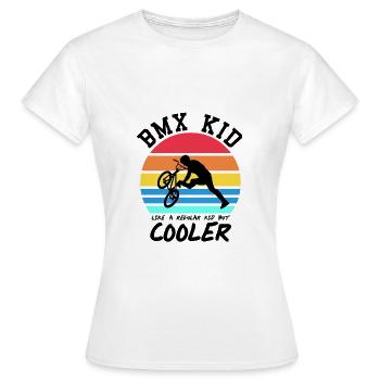 BMX - Frauen T-Shirt - Weiß - Vorne - AI Model Female 172 dark (172cm)