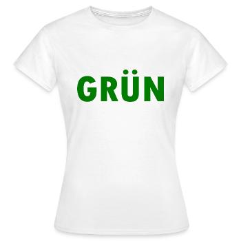 Grün - Frauen T-Shirt - Weiß - Vorne - AI Model Female 172 dark (172cm)