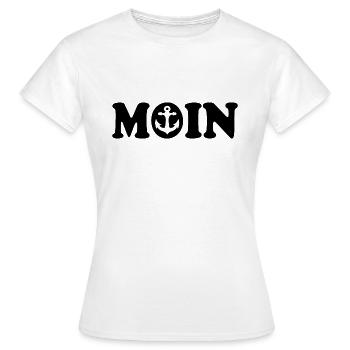 Moin - T-shirt Femme - blanc - Devant - AI Model Female 172 dark (172cm)