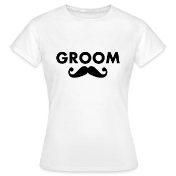 Groom - T-shirt Femme - blanc - Devant - AI Model Female 172 dark (172cm)