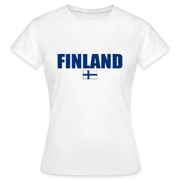 Finlande - T-shirt Femme - blanc - Devant - AI Model Female 172 dark (172cm)
