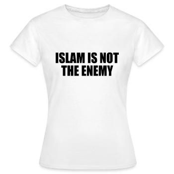 Islam is not the enemy - Women's T-Shirt - white - Front - AI Model Female 172 dark (172cm)