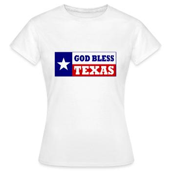 God bless texas - T-shirt Femme - blanc - Devant - AI Model Female 172 dark (172cm)