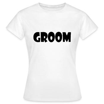 Groom - Frauen T-Shirt - Weiß - Vorne - AI Model Female 172 dark (172cm)