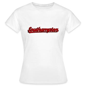 Vintage Southampton - Frauen T-Shirt - Weiß - Vorne - AI Model Female 172 dark (172cm)