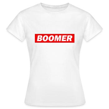 Boomer - Frauen T-Shirt - Weiß - Vorne - AI Model Female 172 dark (172cm)