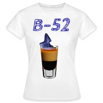 B52 - Frauen T-Shirt - Weiß - Vorne - AI Model Female 172 dark (172cm)