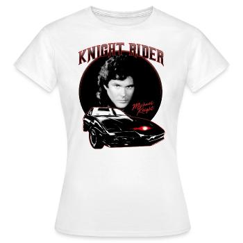 Knight Rider Michael Knight - Frauen T-Shirt - Weiß - Vorne - AI Model Female 172 dark (172cm)