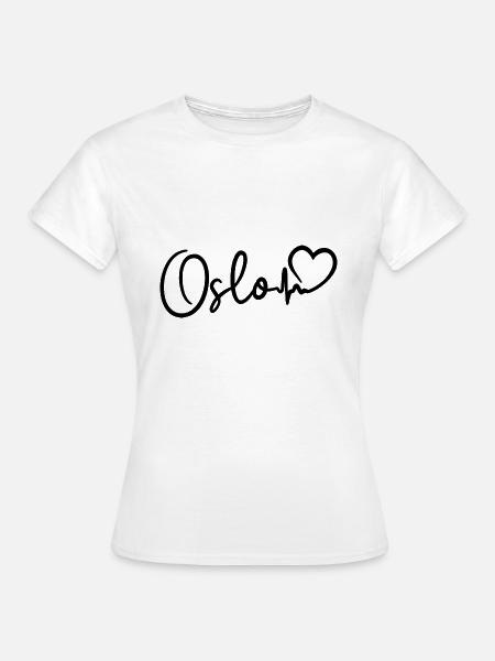 Oslo Herzschlag - Frauen T-Shirt - Weiß