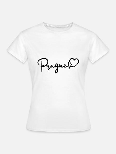 Prague Herzschlag Tschechien Prag - Frauen T-Shirt - Weiß