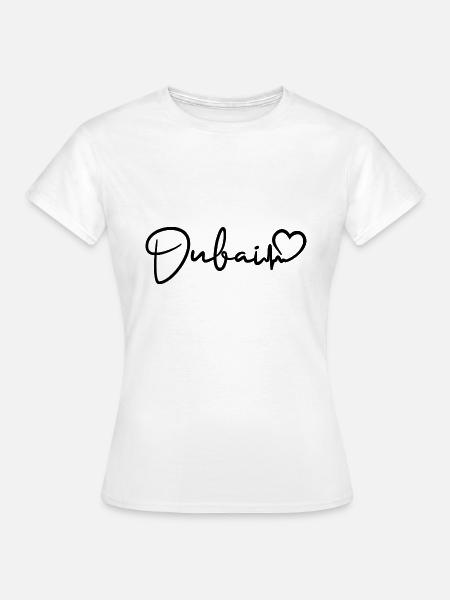 Dubai Herzschlag - Frauen T-Shirt - Weiß