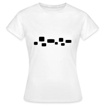 Square Square Shape Pattern - Women's T-Shirt - white - Front - AI Model Female 172 dark (172cm)