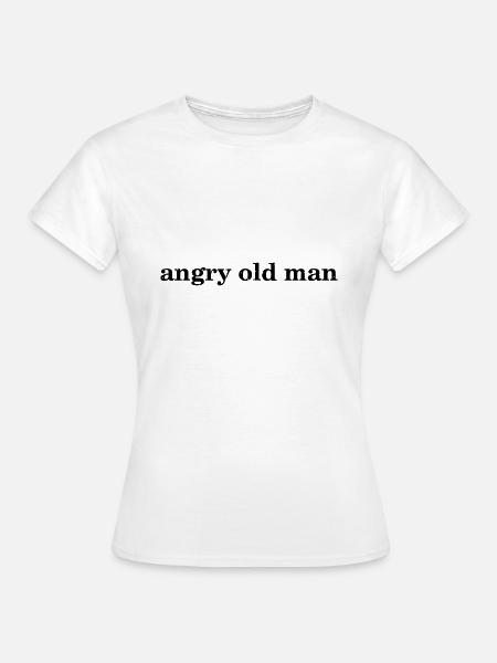 vihainen vanha mies - T-shirt dam - vit