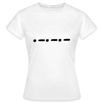 Linie punkte punkt formen form - Frauen T-Shirt - Weiß - Vorne - AI Model Female 172 dark (172cm)