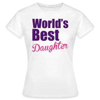 Daughter - Women's T-Shirt - white - Front - AI Model Female 172 dark (172cm)