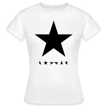 David Bowie Blackstar Album Cover - T-shirt Femme - blanc - Devant - AI Model Female 172 dark (172cm)