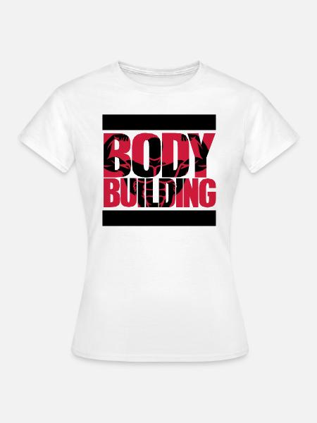 bodybuilding 1_2c - Frauen T-Shirt - Weiß