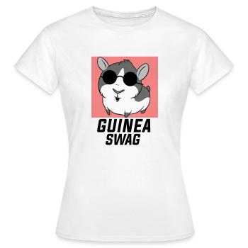 Cochon d'Inde - T-shirt Femme - blanc - Devant - AI Model Female 172 dark (172cm)