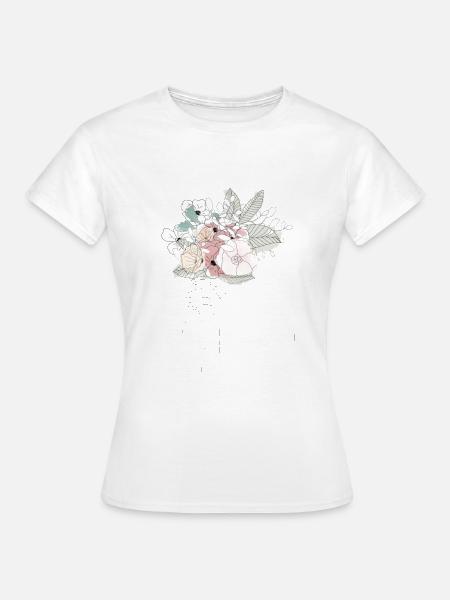 Flowergirl - Frauen T-Shirt - Weiß