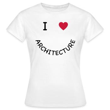 Architecture - T-shirt Femme - blanc - Devant - AI Model Female 172 dark (172cm)