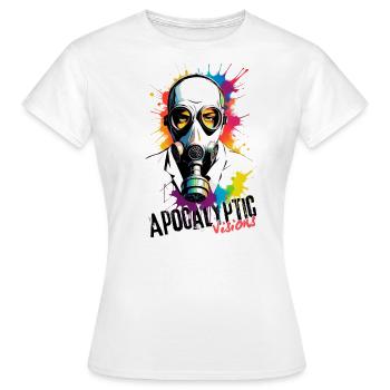 Apocalyptic Visions - Frauen T-Shirt - Weiß - Vorne - AI Model Female 172 dark (172cm)