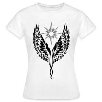 Ailes d’ange Ailes d’ange Archange - T-shirt Femme - blanc - Devant - AI Model Female 172 dark (172cm)