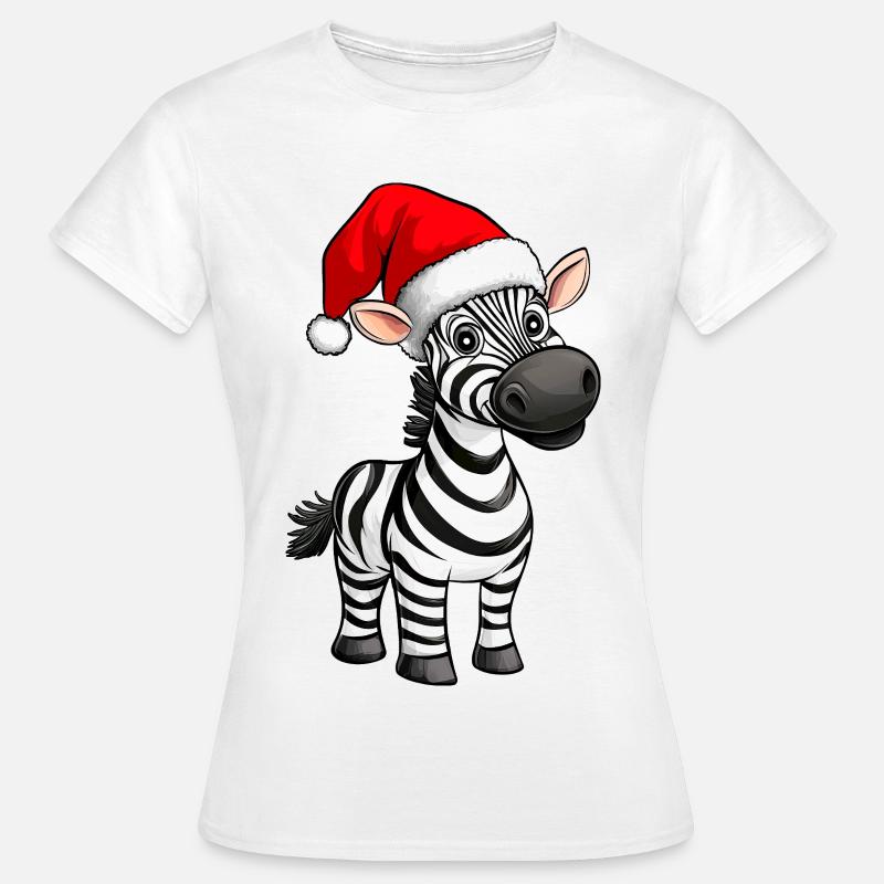 Zebras Christmas - Women's T-Shirt - white
