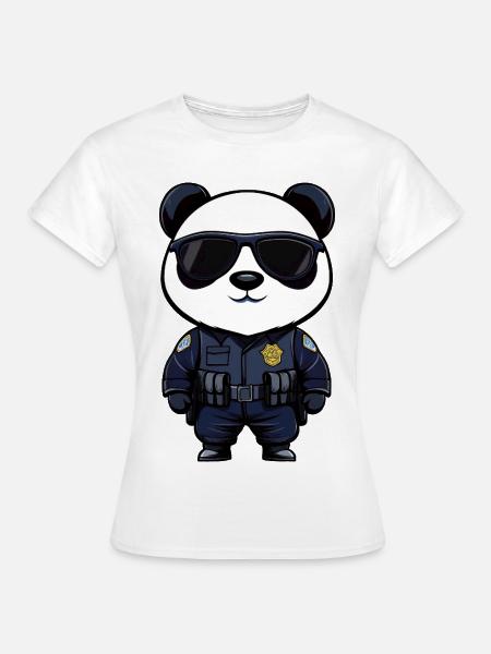 Polizei Pandas - Frauen T-Shirt - Weiß