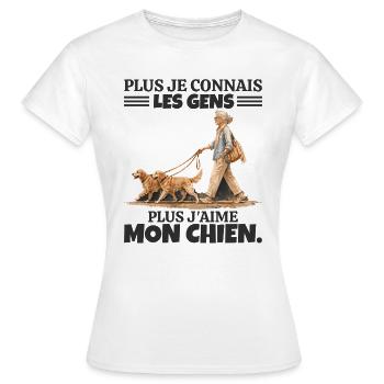 L'Amour de mon Papa : Hommage et Souvenir - T-shirt Femme - blanc - Devant - AI Model Female 172 dark (172cm)
