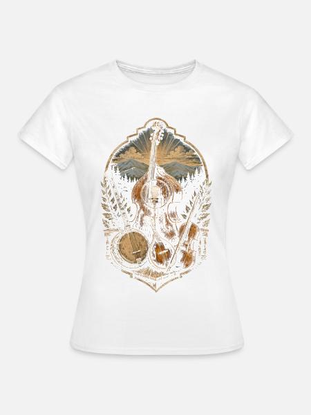 Bluegrass Musik - Frauen T-Shirt - Weiß