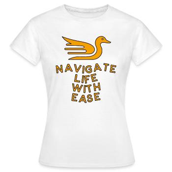 Duck Charm - Naviguez dans la vie avec facilité - T-shirt Femme - blanc - Devant - AI Model Female 172 dark (172cm)