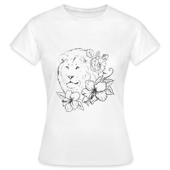 Sanfte Natur - Wilde Weichheit - Frauen T-Shirt - Weiß - Vorne - AI Model Female 172 dark (172cm)
