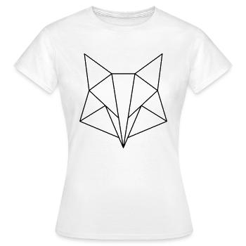 Fox Fox Animal Minimal - T-shirt Femme - blanc - Devant - AI Model Female 172 dark (172cm)