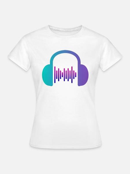 Music Vibes Musik Party - Frauen T-Shirt - Weiß