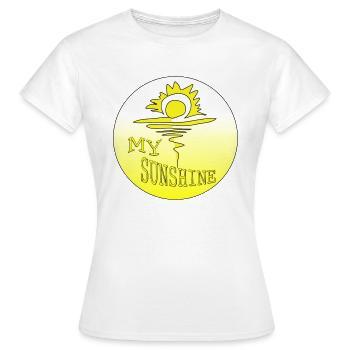 My Sunshine - Women's T-Shirt - white - Front - AI Model Female 172 dark (172cm)