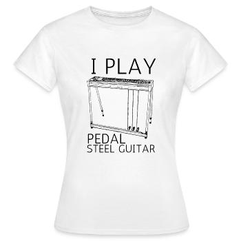 Pedal Steel Guitar - Women's T-Shirt - white - Front - AI Model Female 172 dark (172cm)