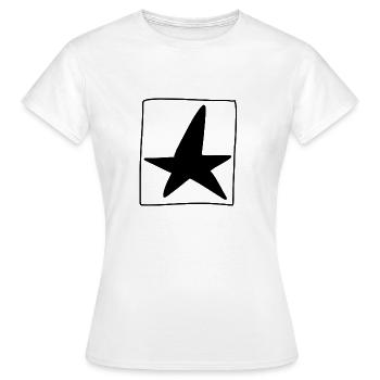 stern quadrat symbol form - Frauen T-Shirt - Weiß - Vorne - AI Model Female 172 dark (172cm)