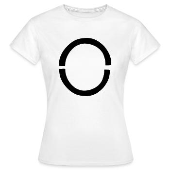 zwei bogen form symbol formen - Frauen T-Shirt - Weiß - Vorne - AI Model Female 172 dark (172cm)