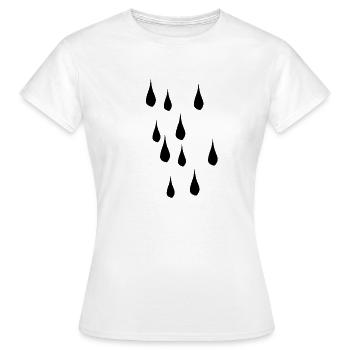Tear Water Rain Tears Weather - Women's T-Shirt - white - Front - AI Model Female 172 dark (172cm)