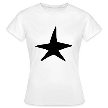 stern symbol form nacht - Frauen T-Shirt - Weiß - Vorne - AI Model Female 172 dark (172cm)