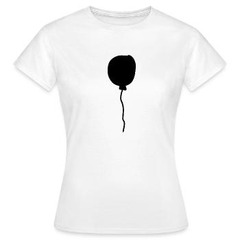 Balloon Balloon Symbol Shape - Women's T-Shirt - white - Front - AI Model Female 172 dark (172cm)