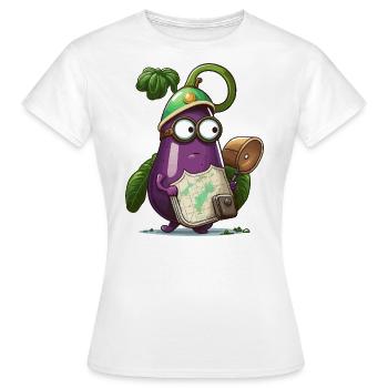 Auberginen-Expeditionen - Frauen T-Shirt - Weiß - Vorne - AI Model Female 172 dark (172cm)