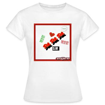 SIR - T-shirt Femme - blanc - Devant - AI Model Female 172 dark (172cm)