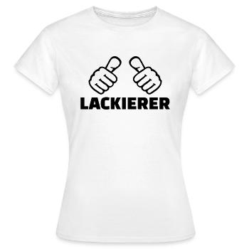Lackierer - Frauen T-Shirt - Weiß - Vorne - AI Model Female 172 dark (172cm)