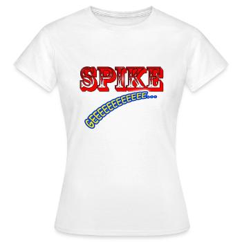 SPIKE Geeeee - Frauen T-Shirt - Weiß - Vorne - AI Model Female 172 dark (172cm)
