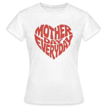Mother Day Everyday Groovy Mother’s Love Gift - Women's T-Shirt - white - Front - AI Model Female 172 dark (172cm)