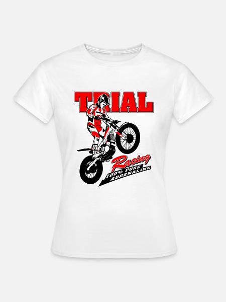 Trial moto - Trial moto - T-shirt Femme - blanc